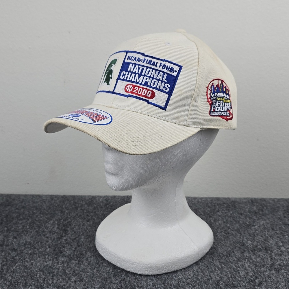 Vintage 2000 NCAA Final Four‎ National Champions Hat Strap-Back NWT Cream